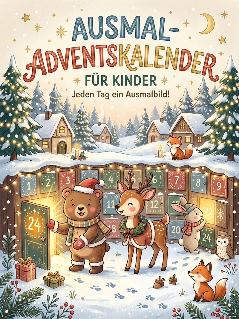 Ausmal-Adventskalender Cover